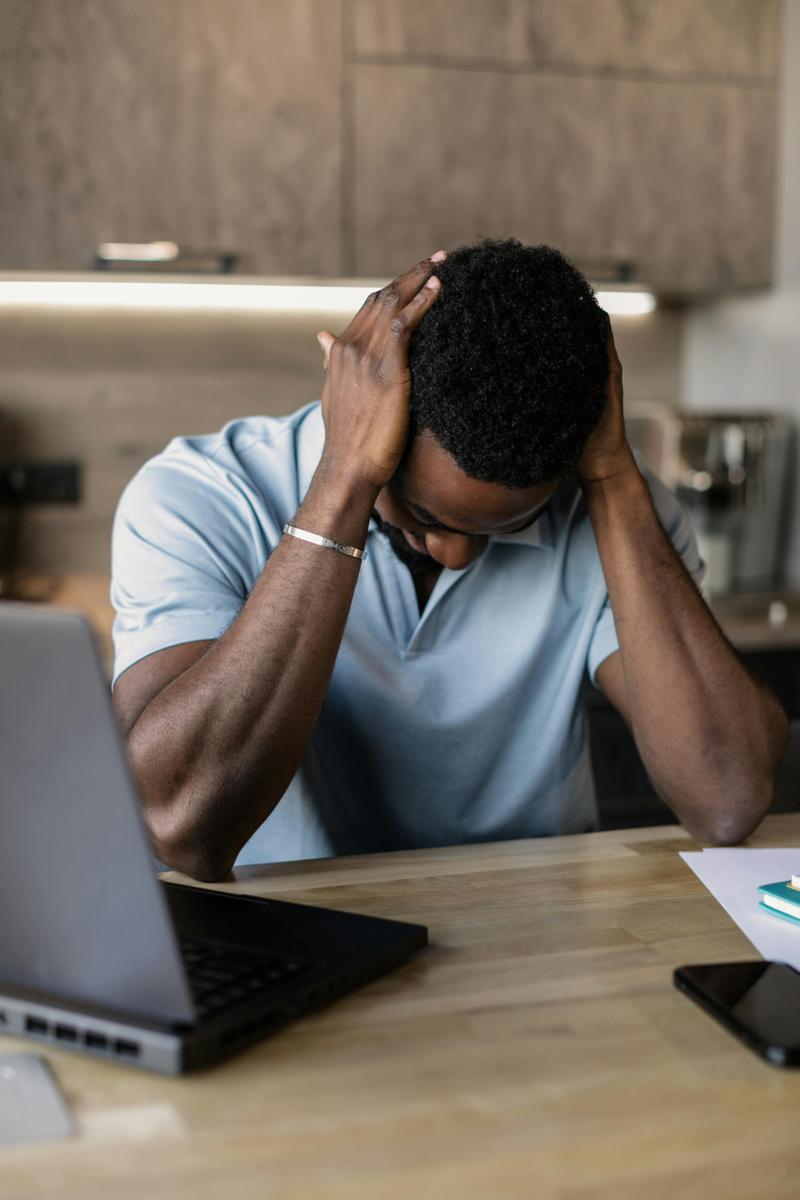 Overwhelmed person