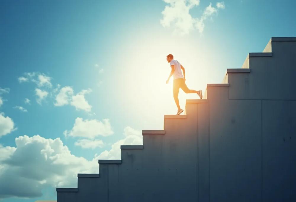 Stairway climb
